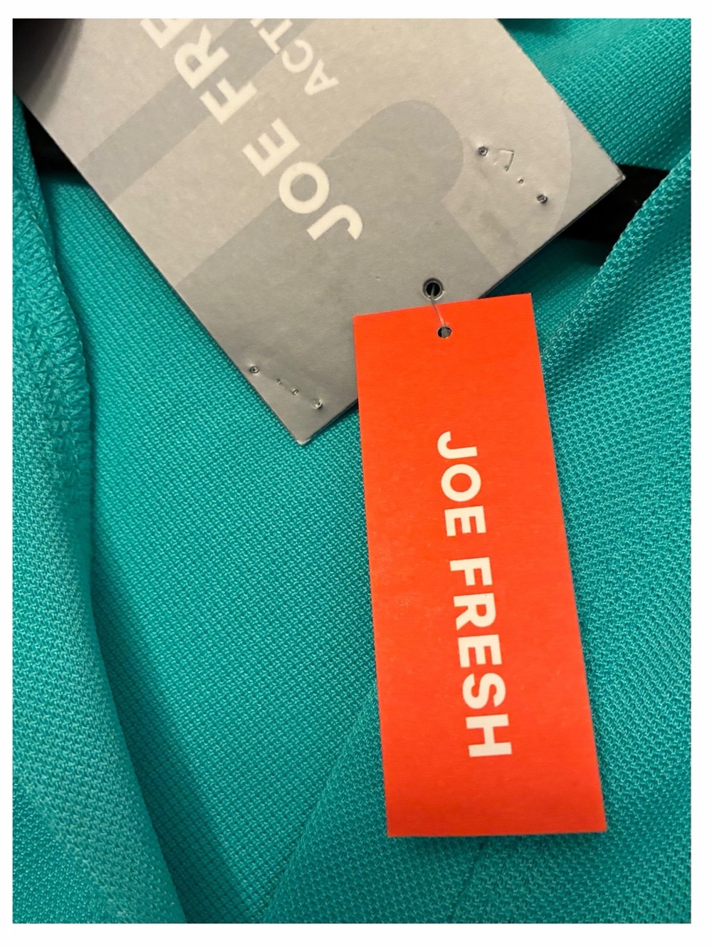JOE FRESH NWT Active Teal Sleeveless Polo Tank Top Small Moisture Wicking Golf - Picture 12 of 16